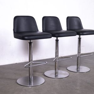 1 set 3 Barkrukken Kendy zwart Satelliet