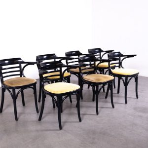 1 set 7 stuks Cafestoel Bent camel