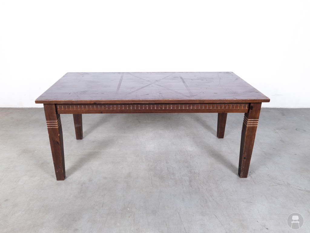 Stamtafel Paulien bruin 180x90cm - Afbeelding 3
